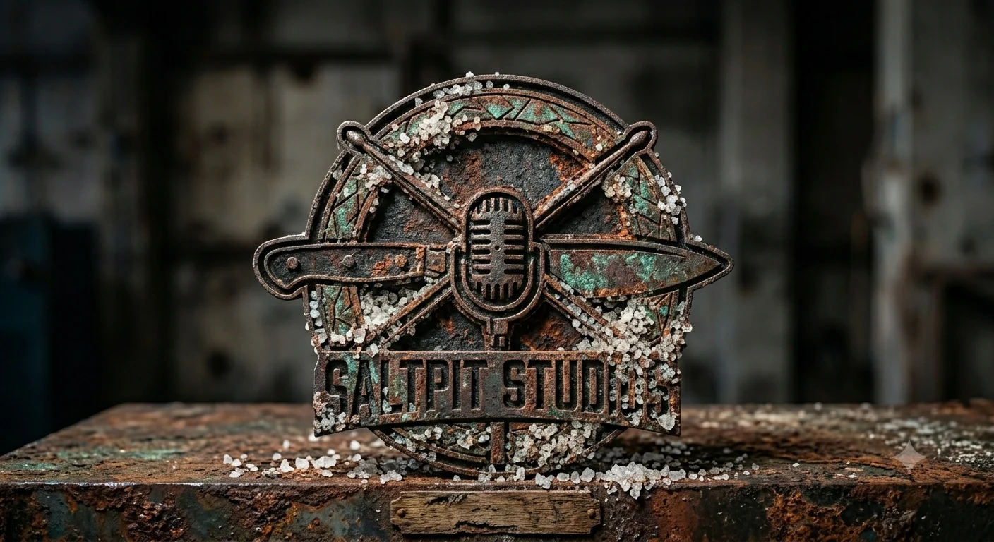 A SaltPit Cymbals instrument in a weathered bronze finish