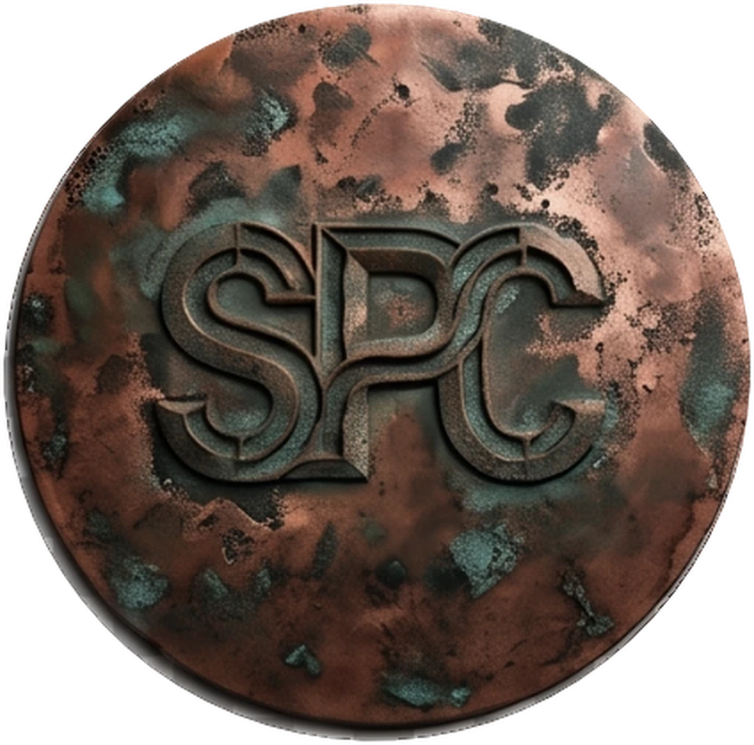 SaltPit Custom Shop cymbal with a copper patina finish