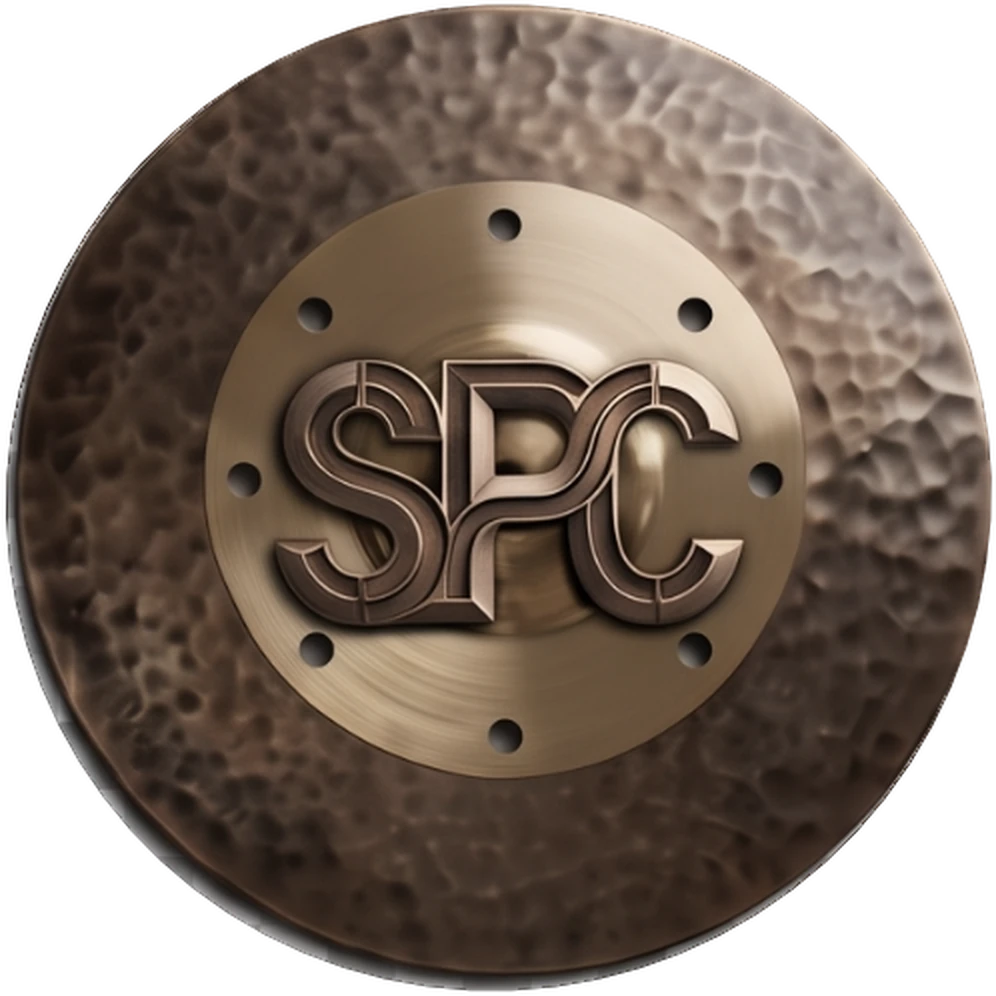 SaltPit Hybrid Dual cymbal with a golden center